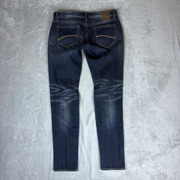 Driftwood Jackie Womens 27 Floral Embroidery Skinny Blue Jeans Stretch - Picture 2 of 8